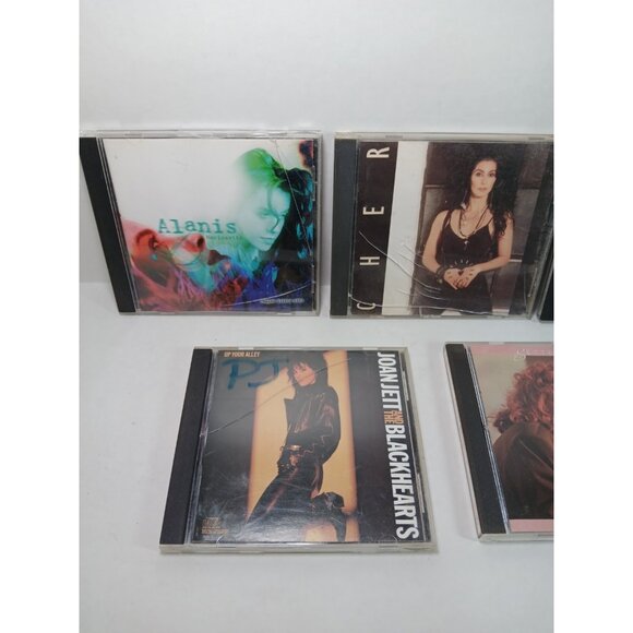 Mixed CD Lot Of 5 Alanis Morissette Cher Bette Midler Joan Jett Heart - Picture 3 of 5